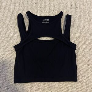 black garage tank top